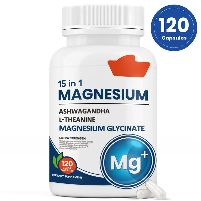 现货TK亚马逊热销款15 in 1复合镁胶囊Magnesium 源头工厂支持OEM|undefined