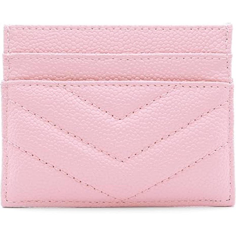Women's Pickup Clip Ultra-thin Luxury Vegan Leather Compact Wallet Ultra-thin Designer Quality Leather Women Minimalist