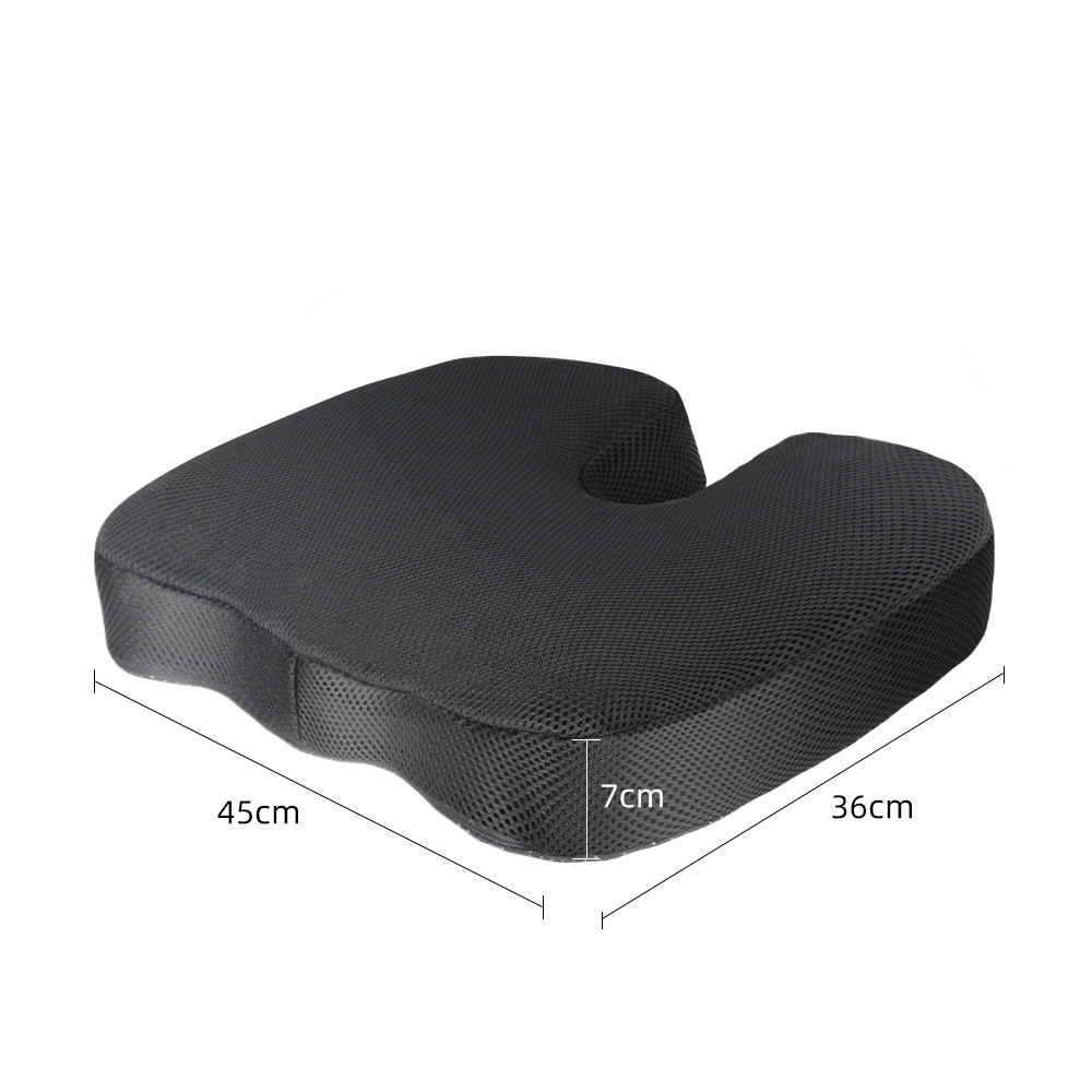 Cojín en forma de U de esponja ondulada: cojín para hemorroides de oficina para mujeres embarazadas, transpirable y cómodo, explosión transfronteriza de Amazon