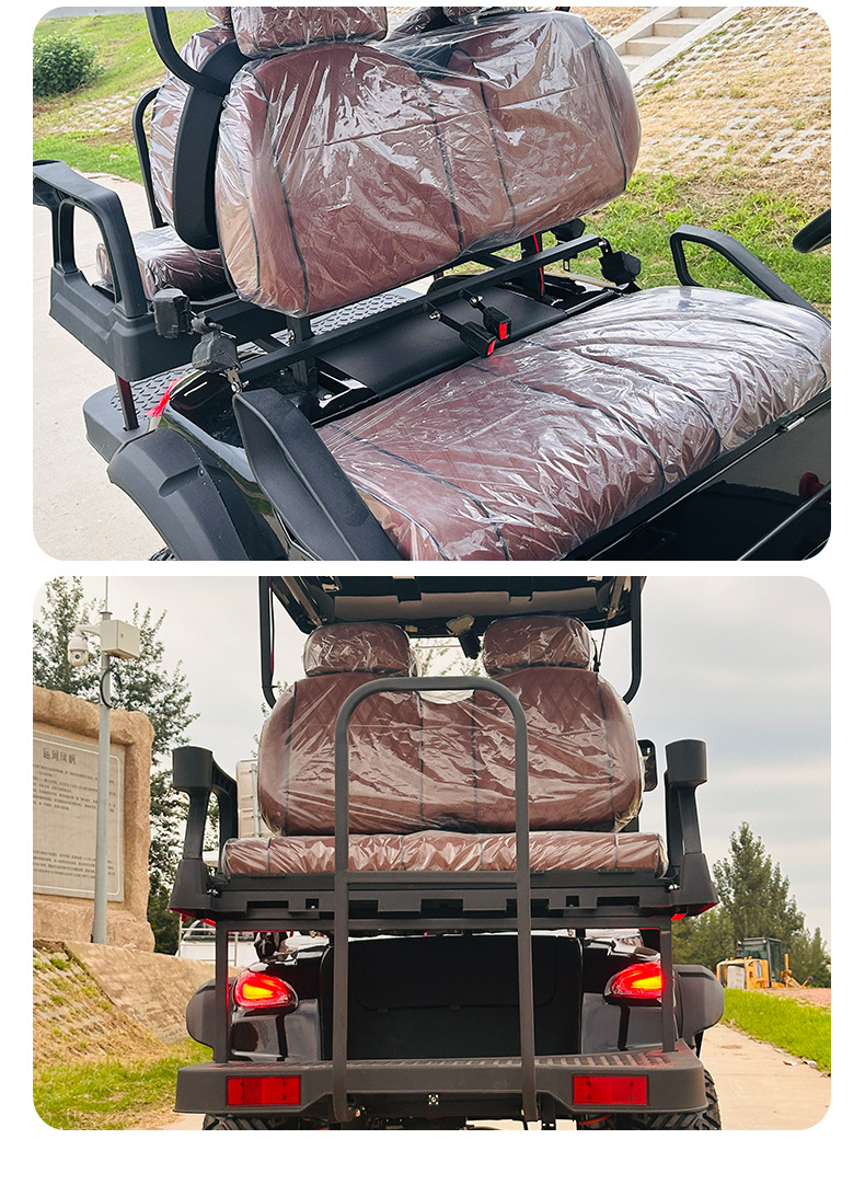 Foreign Trade Export Electric Golf Carts, 4-Seater Sightseeing Shuttles for Tourist Areas, Fuel-Powered Golf Carts