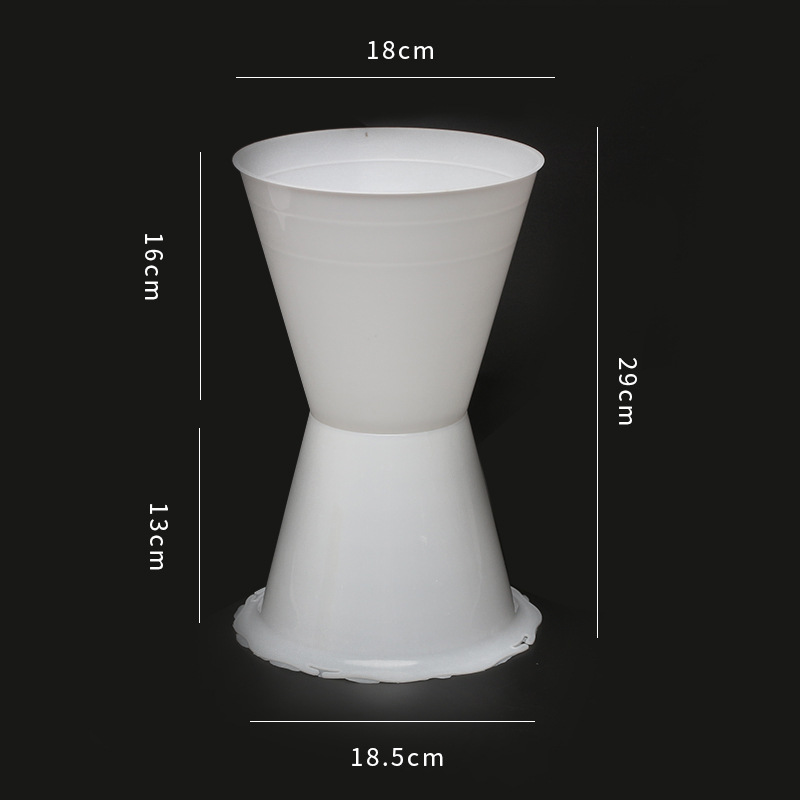 Nuevo estilo de envoltura de flores artefacto tubo de flecha ramo coreano base de plástico tienda de flores novato material de soporte de flores material de fábrica al por mayor