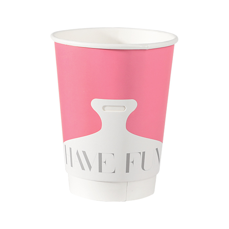 Romance de primavera, te envía una pequeña flor roja, taza de papel de café con tarjeta creativa, taza de té con leche desechable con tapa, personalizada image 6