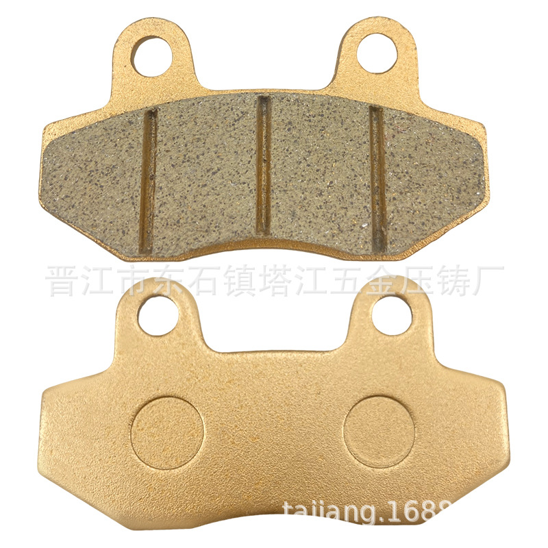 CBX125 Frenos de disco para vehículos eléctricos WH125 Pastillas de freno Bomba doble Pastillas de freno a base de cobre de cerámica sin asbesto Pilas de freno