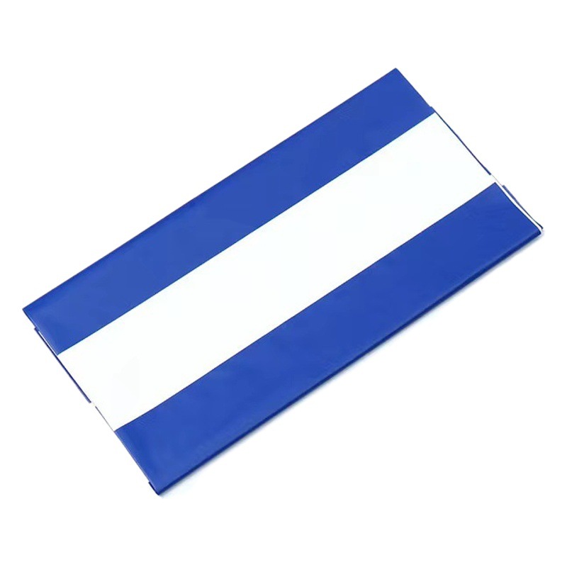 Disposable blue striped hotel restaurant wedding banquet birthday scene layout rectangular tablecloth