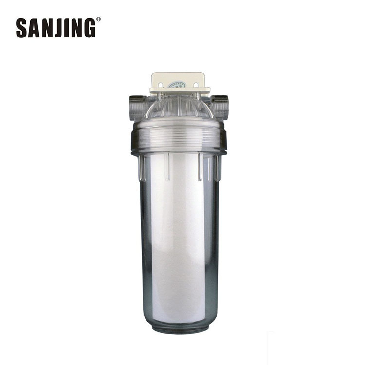Filtro frontal de una etapa PET transparente a prueba de explosiones purificador de agua lavadora doméstica filtro de agua aparato protector