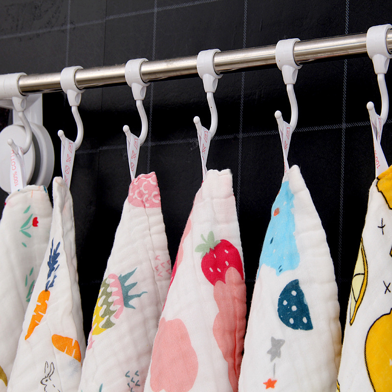 Toalha de rosto para bebé em gaze de algodão macia e absorvente_voghion.com