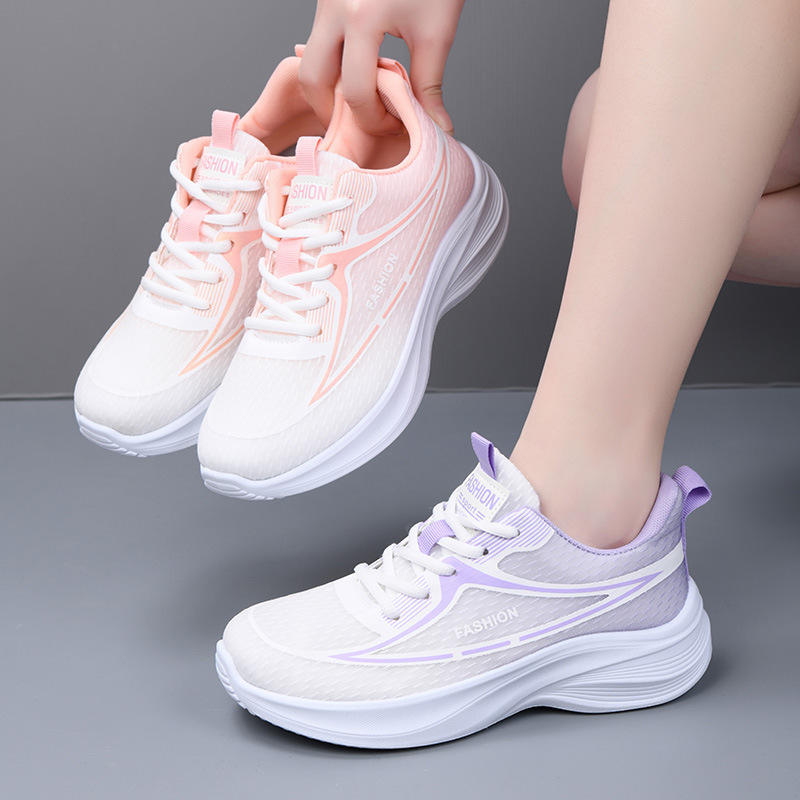 Domestic Thick-Soled Sports Shoes for Women, 2025 New Summer Mesh Breathable Casual Shoes, Soft-Soled Shock-Absorbing Running Shoes Domestic Thick-Soled Sports Shoes for Women, 2025 New Summer Mesh Breathable Casual Shoes, Soft-Soled Shock-Absorbing Running Shoes