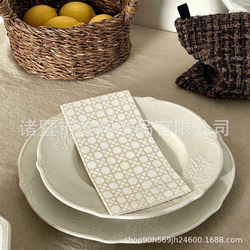Export Cross-Border European-Style Printed Napkins, Factory Direct Sales, Festive Colored Paper Napkins, Wedding Hotel Restaurant Placemats Export Cross-Border European-Style Printed Napkins, Factory Direct Sales, Festive Colored Paper Napkins, Wedding Hotel Restaurant Placemats