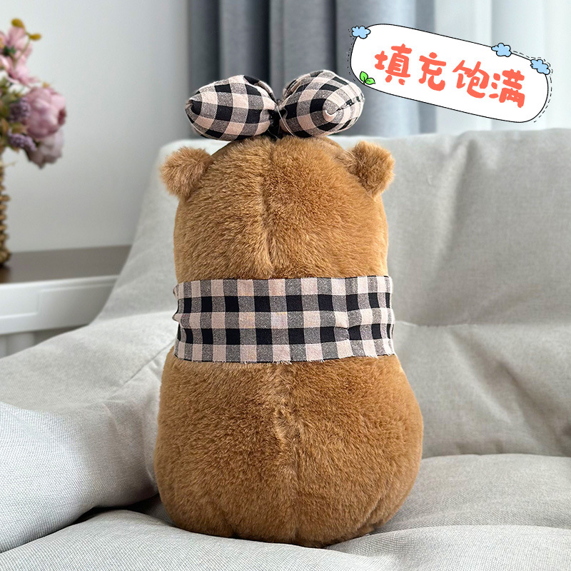 Cute Kapibala Carpincho Colgante trasero del coche Muñeca exterior del maletero del coche Muñeca interior del coche Adornos