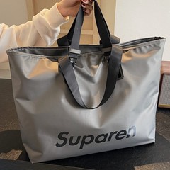 短距離旅行バッグ女性手持ちシンプル荷物バッグ大容量旅行軽量防水ショルダーバッグ運動フィットネスバッグ