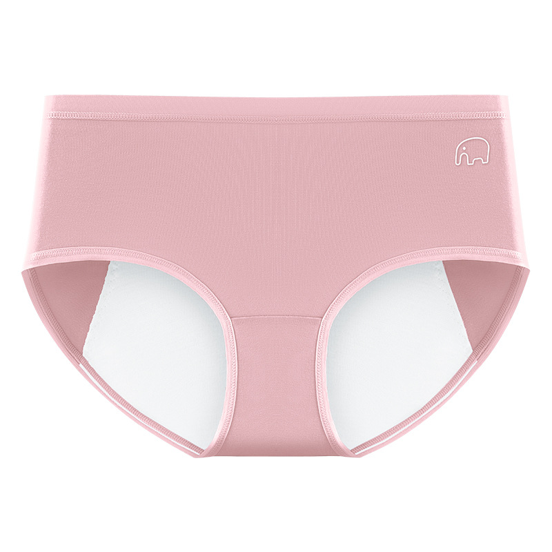 La ropa interior menstrual de la tía grande de cintura media de algodón puro aumenta y ensancha, a prueba de fugas, pantalones fisios de elefante ligeros y transpirables, refrescantes image 7