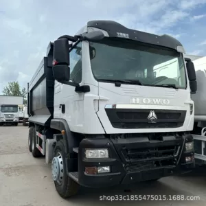 Cross-border export of HOWOTX 6X4 dump truck with 420 horsepower for soil transport and engineering applications