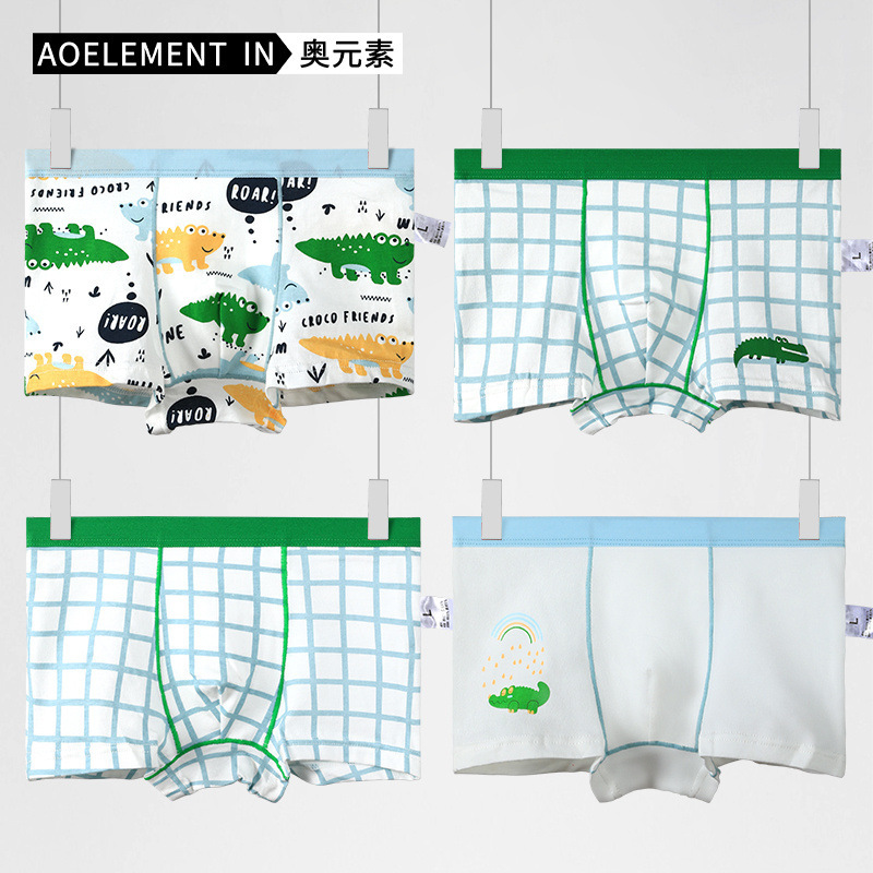 Children's underwear boys' cotton soft boys' boxer shorts Cartoon Summer thin boys' boxer baby underpants