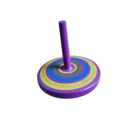 Wooden spinning top toy new children's manual twist for boys and girls hand spin stress relief creative retro