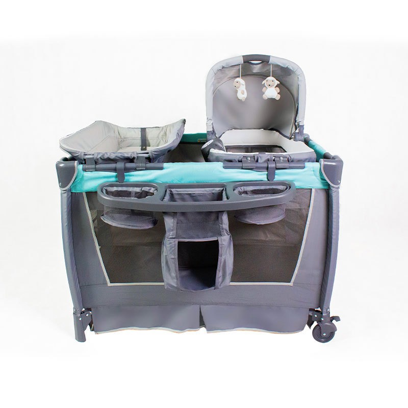 Cuna portátil multifuncional de venta caliente transfronteriza, cama de juego móvil plegable, mesa de pañales, canasta para bebés, cama para bebés
