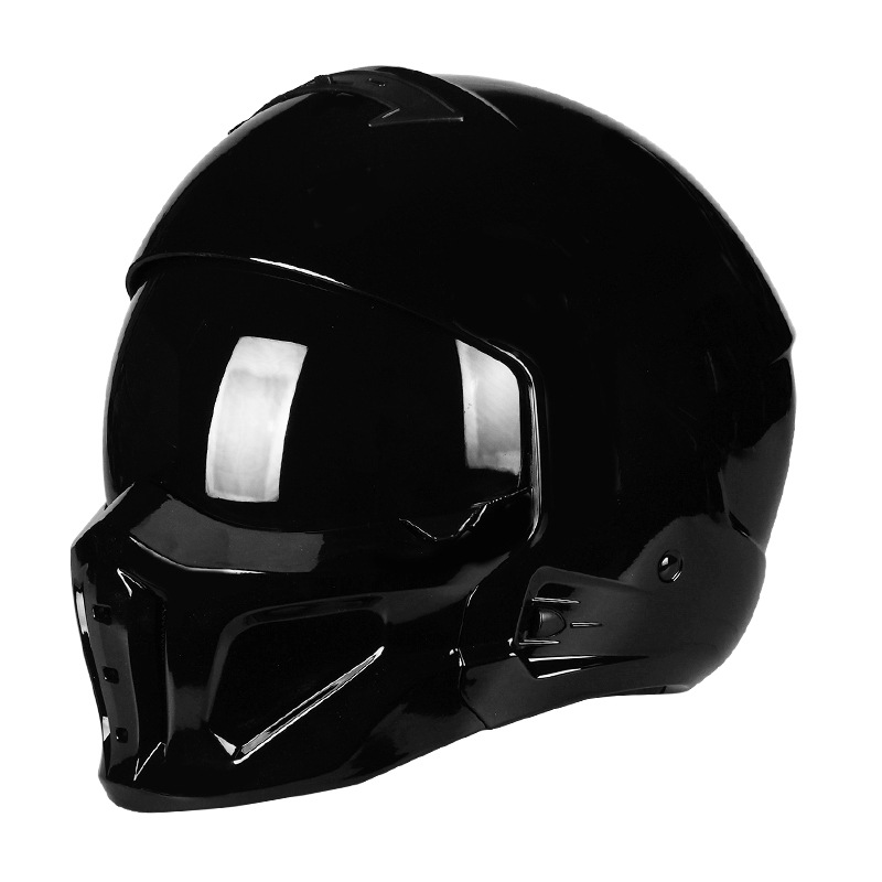 Certificación 3C casco de motocicleta retro casco completo locomotora eléctrica hombre y mujer invierno cuatro estaciones casco escorpión combinación de medio casco