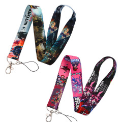 Rhythm mobile game Demon Hunter mobile phone rope work ID USB flash drive mobile phone tag key chain anti-lost pendant jewelry