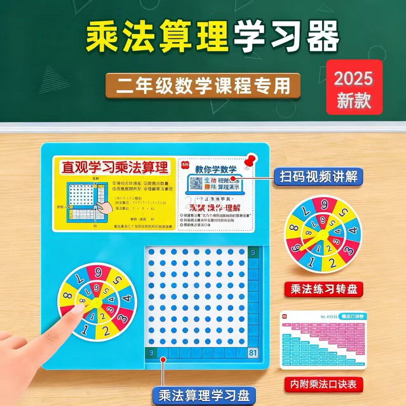 Xuefen 9532 Multiplication Principle Learning Tool Teaching Aids Children's Enlightenment Tool Second Grade Students' Math Decomposition Learning Tool