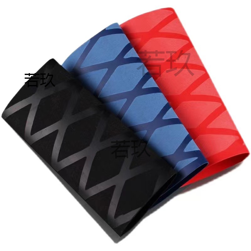 (2개) 탁구 박쥐 손 접착제 와인딩 벨트 미끄럼 열 수축 가능한 손잡이 고무 커버 가죽 탁구 손잡이 손 접착제 땀 흡수 벨트