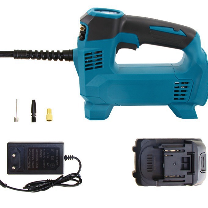 Modelo Makita bomba de aire de coche inalámbrica bomba de aire coche mini batería de litio portátil neumático neumático ventilador eléctrico