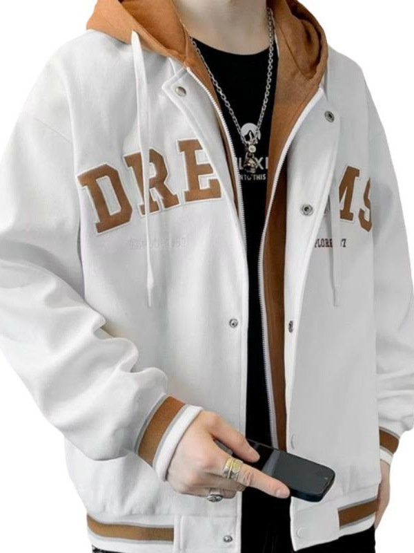 帽子付きジャケットのファッション長袖の日本式の外着はだらだらしています。