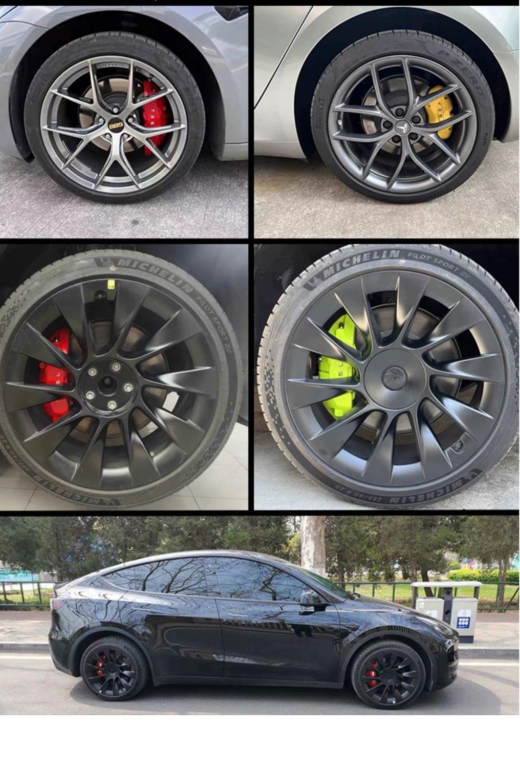 Aerospace-Grade Aluminum Alloy Brake Caliper Covers for Various Models Enhance the Appearance of Bmw, Audi, Mercedes-Benz, and Byd