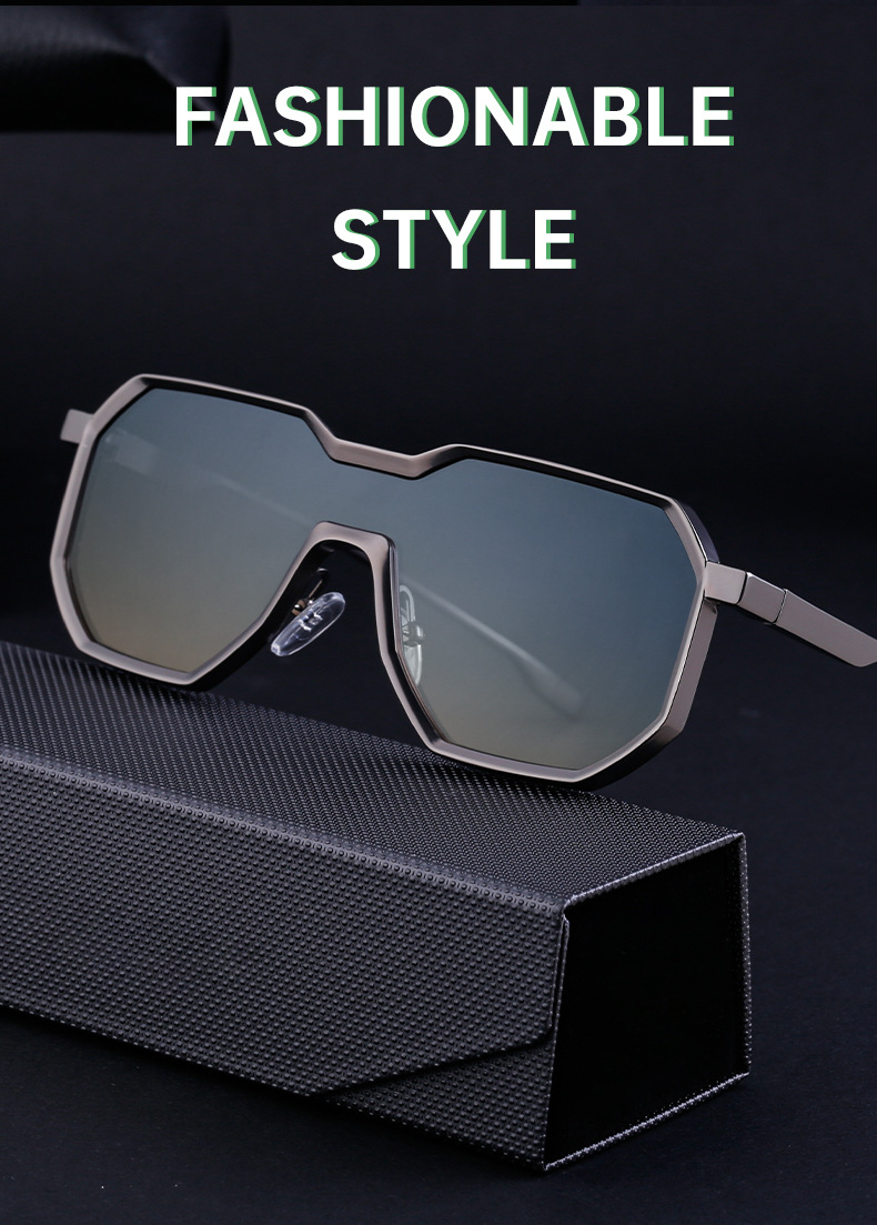 Steampunk Style Metal Sunglasses For Men Irregular Retro Frames_voghion.com