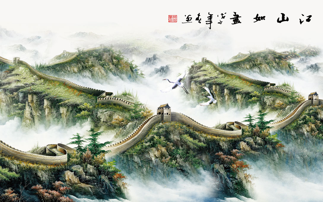 江山如画客厅电视