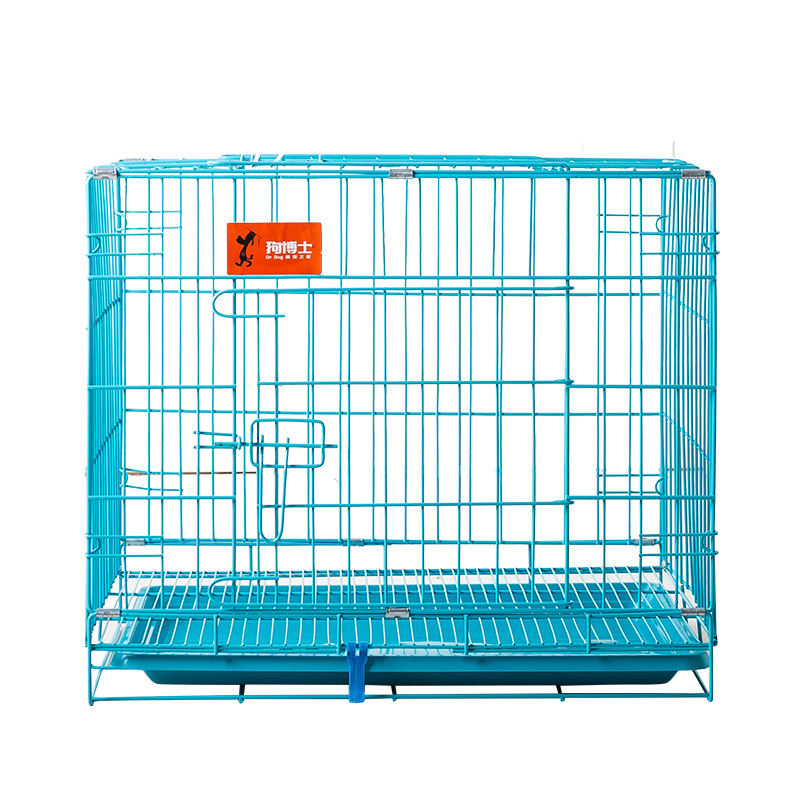 Клетка металлическая синяя 35x26x32