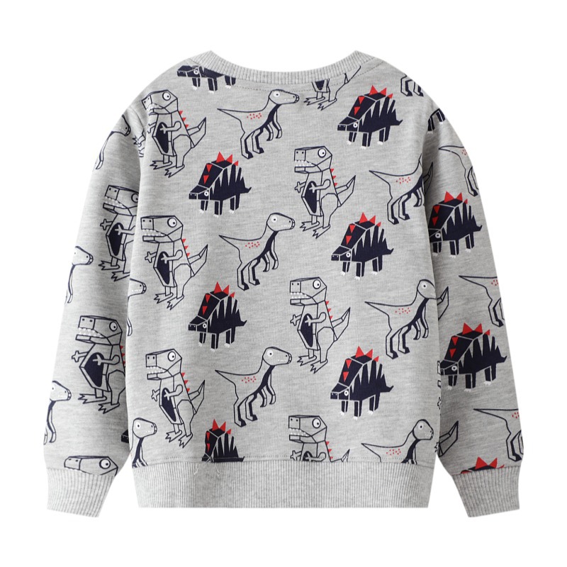 Fashion Dinosaur Cotton Blend Hoodies & Knitwears display picture 2