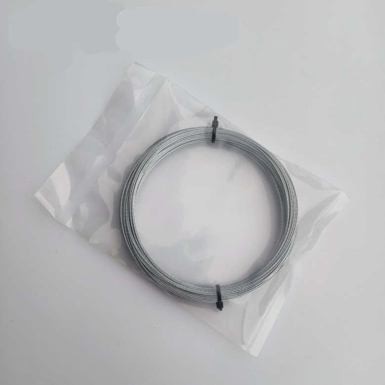 1*7 가닥 0.8mm 은색 강철 와이어 1롤 20m