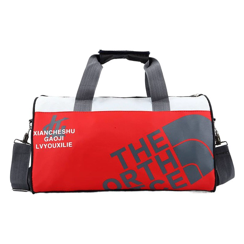 Спортивная сумка через плечо Дорожная сумка Мужская и Женская дорожная сумка Цилиндрическая спортивная сумка Спортивная сумка для плавания Набор с принтом логотипа