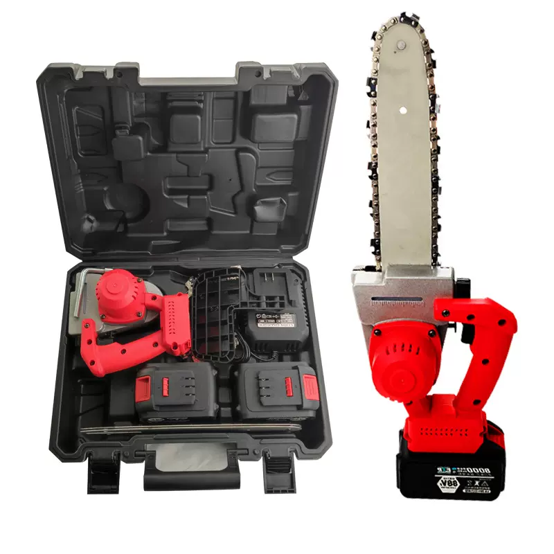 批发摩锋大功率无刷电链锯电锯充电式户外电动锯砍树伐木锯链条锯