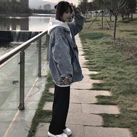 复古宽松牛仔外套女学生新款秋季韩版休闲百搭学生夹克上衣潮