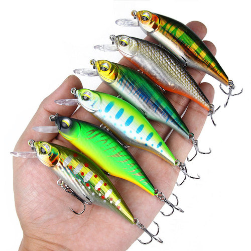 Suspension Minnow Lure Bait 12g Laser Blood Groove Hook Suspension Long-range Floating Minnow Lure Bait Luya Fishing Bait Wholesale