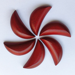 紅檀色實木聖杯木製勝杯擲茭陰陽卦杯月光杯出門辦事學習考試測運