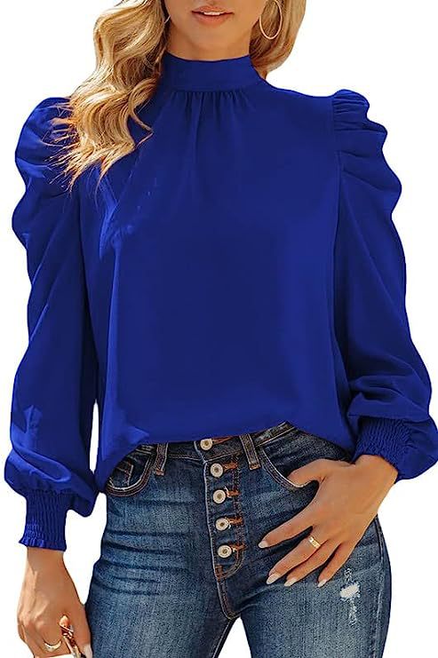 Women's Blouse Long Sleeve Blouses Casual Elegant Solid Color display picture 4