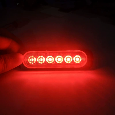 Hot-selling car led 6 light Dönmə işıqları - red