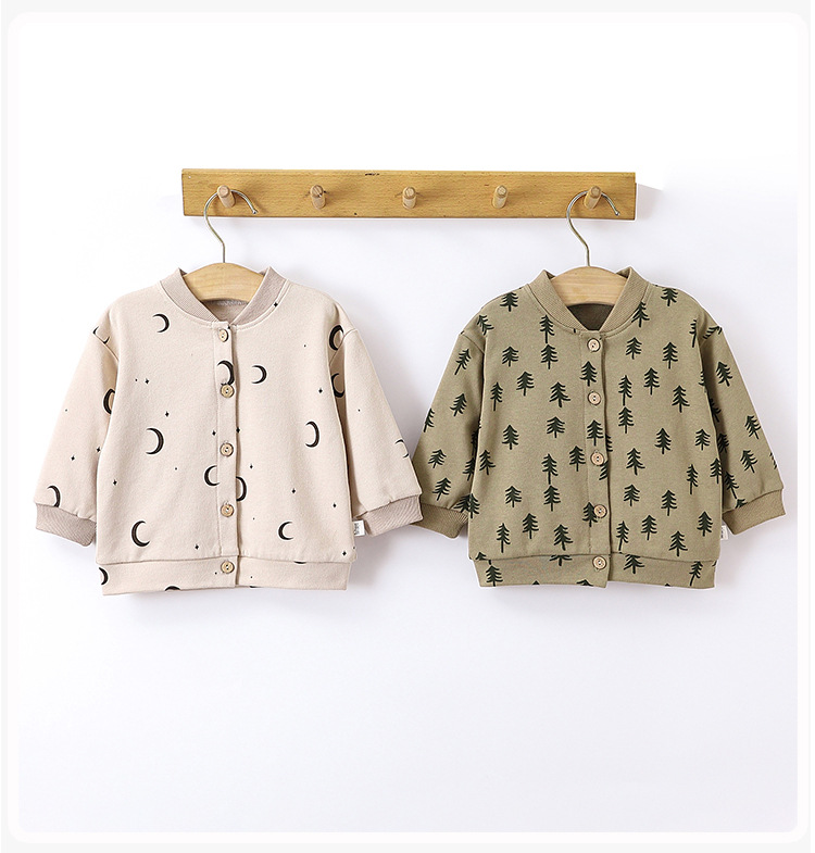 Simple Style Printing Cotton Girls Outerwear display picture 1