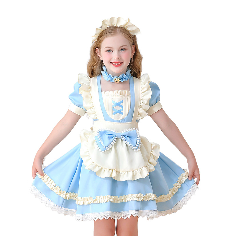 Alice Girl Maid Children's Wear Lori Pastoral Manor Lolita dress Colonial Girl Lolita