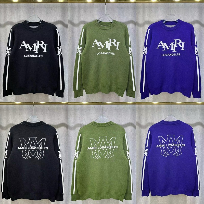 外国貿易卸売 AMIRI トレンドレターロゴジャカードタッセル破壊リッピングルーズスタイルフード付きラウンドネックセーター|undefined