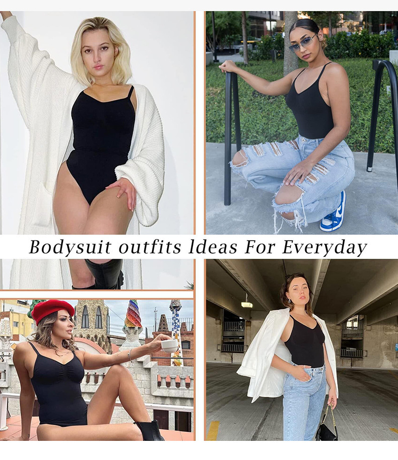 Shaping Underwear Solid Color Seamless Bodysuit display picture 2