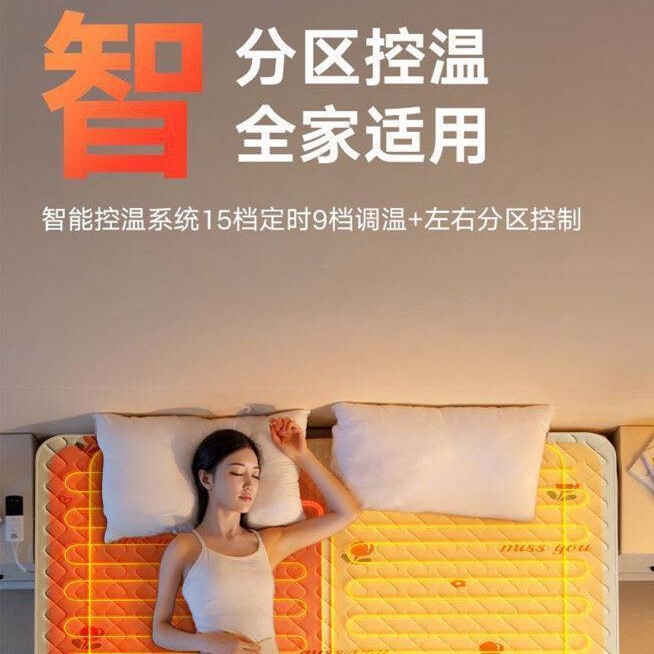 新款水暖电热毯水暖毯智能双控单控水循环电热毯电褥子家用盖毯|undefined