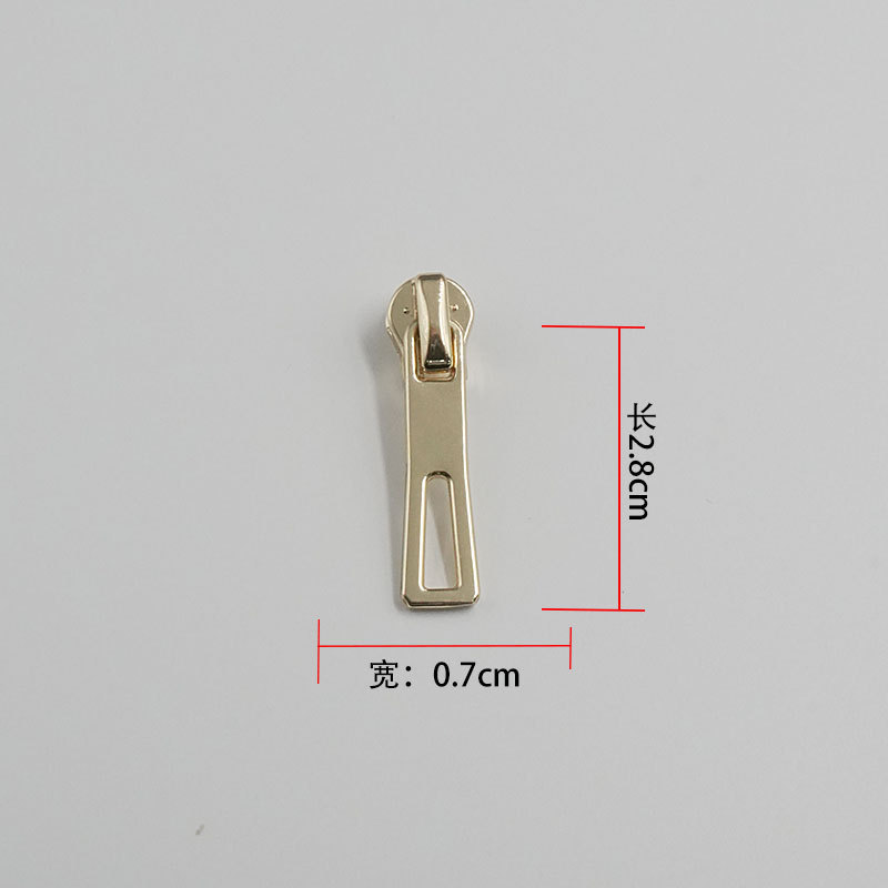 批发金属拉链头 3号拉链头浅金拉头拉片箱包拉链拉扣头5号拉链头|undefined
