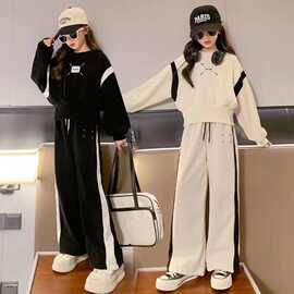 女童套装秋季新款洋气儿童休闲衣服小女孩春秋装中大童时尚两件套