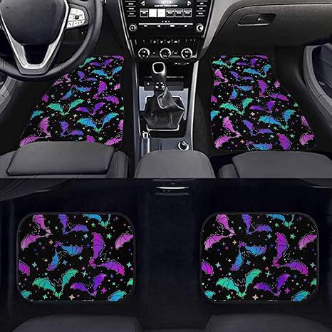 Temu Cross-Border Nordic Retro Car Floor Mats, Stain-Resistant and Wear-Resistant Four-Piece Set, Stain-Resistant Mats, Amazon Floor Mats Available for Wholesale