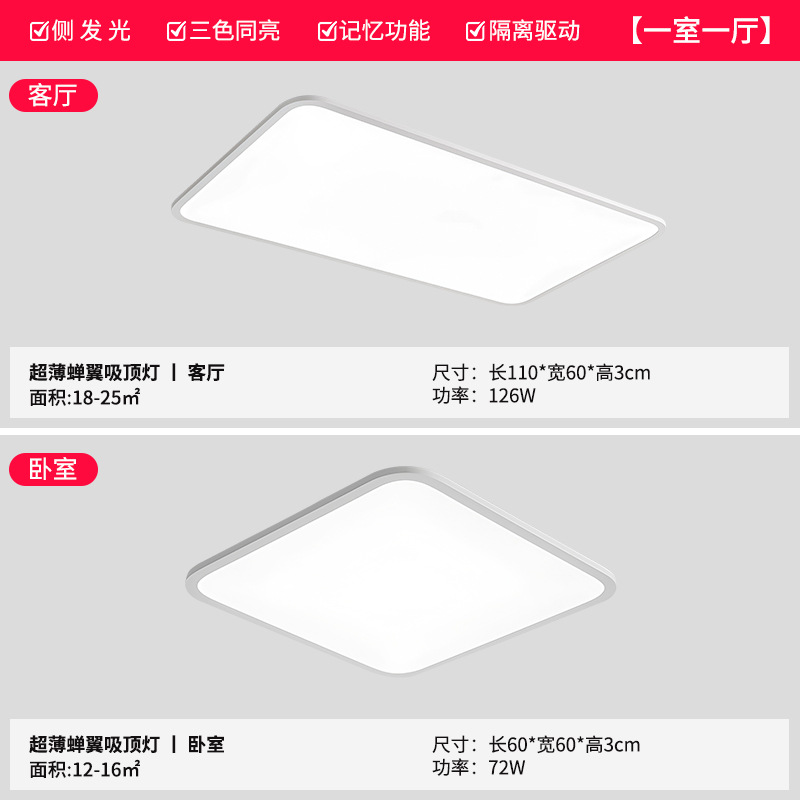 Zhongshan lámparas de sala de estar de gran tamaño lámpara principal aislamiento conductor de lámpara Puri perlas de espectro completo lámpara de dormitorio iluminación de decoración doméstica