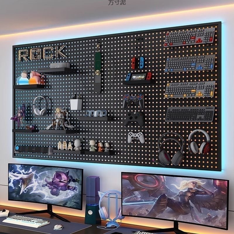 パンチボード家庭用穴板棚上壁展示棚穴板アクセサリー金物工具棚掛け板サプライチェーン|undefined