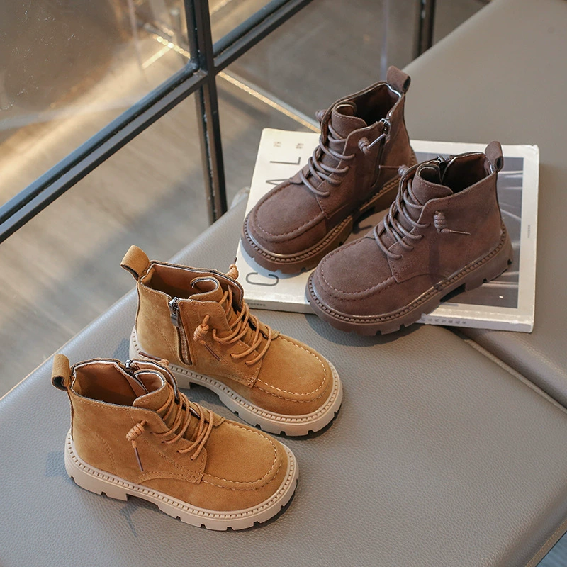 Martens, мягкие полусапожки для мальчиков, для подростков, мягкая подошва