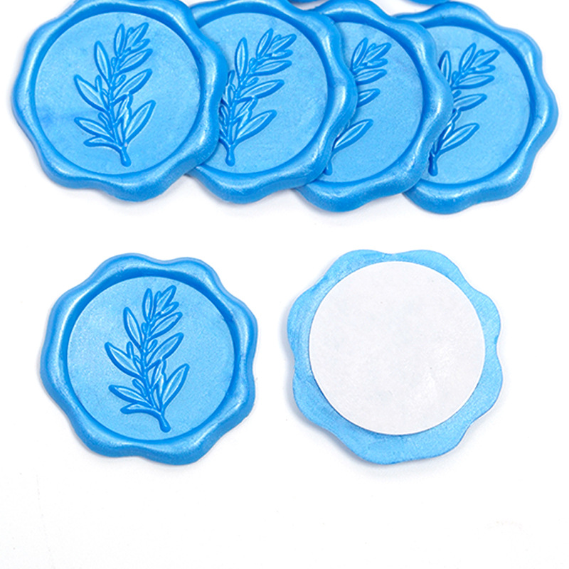 Fabricantes de etiquetas de cera de pintura al por mayor etiquetas de cera sobre sellado pegatinas de sello de pintura de fuego pegatinas de exportación transfronteriza serie de flores y plantas